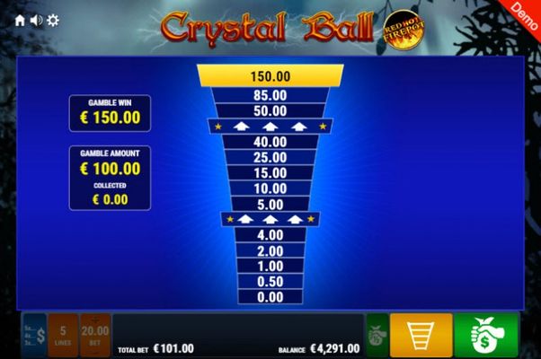 Crystal Ball Red Hot Fire Pot :: Ladder Gamble Feature