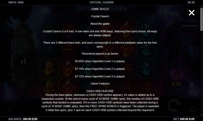 Crystal Cavern :: General Game Rules
