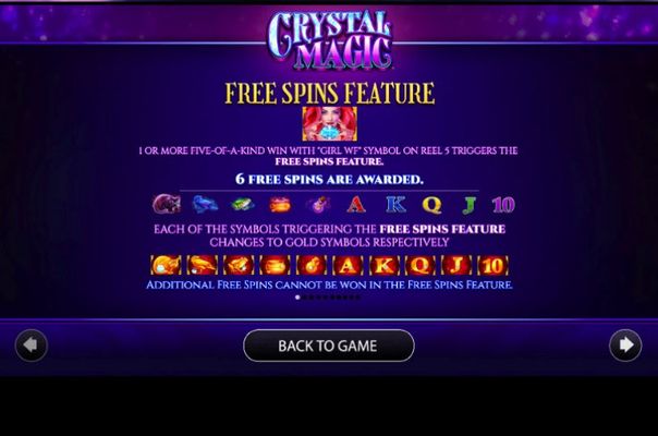 Crystal Magic :: Free Spins Rules