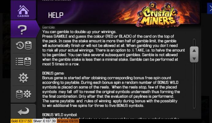 Crystal Miners :: General Game Rules