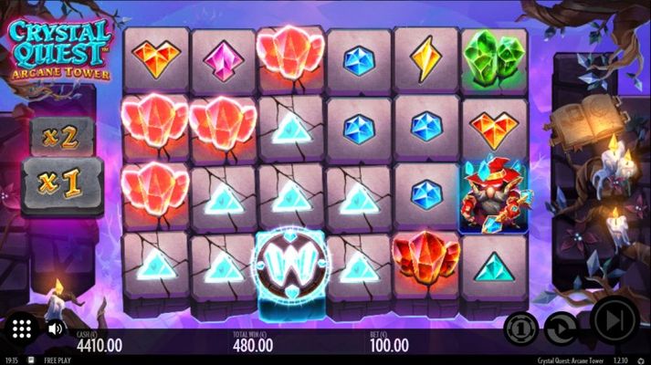 Crystal Quest Arcane Tower :: Multiple winning combinations