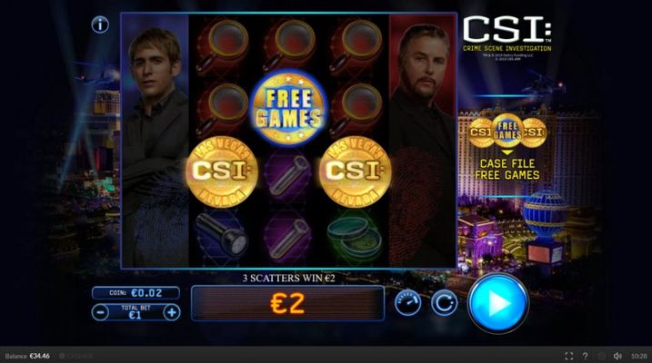 Scatter symbols triggers the free spins feature