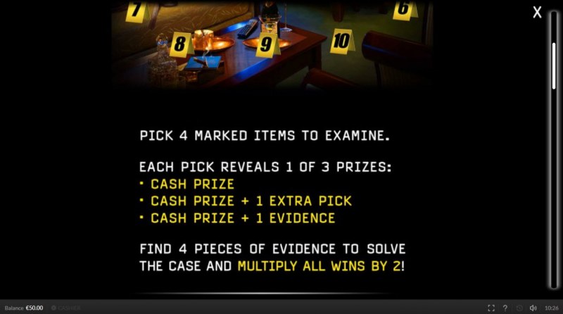CSI Crime Scene Investigation :: Bonus Game Rules