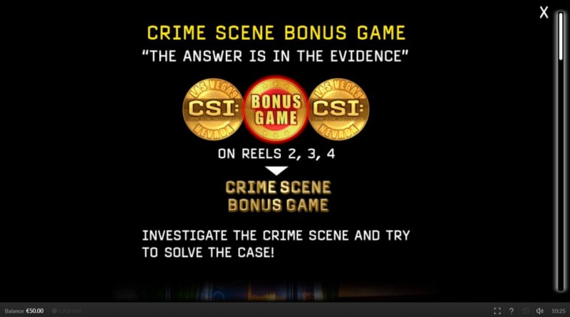 CSI Crime Scene Investigation :: Bonus Game Rules