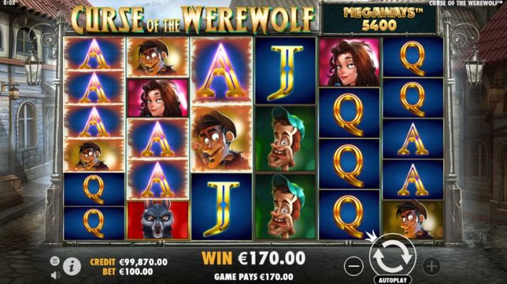 Curse of the Werewolf Megaways :: Multiple winning combinations