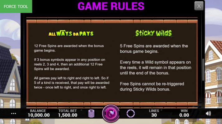 Free Spins Rules