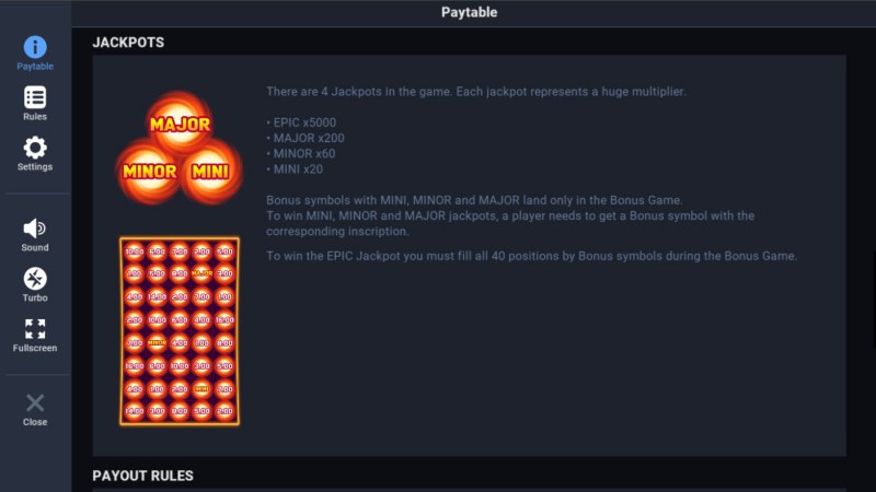 Jackpot Rules