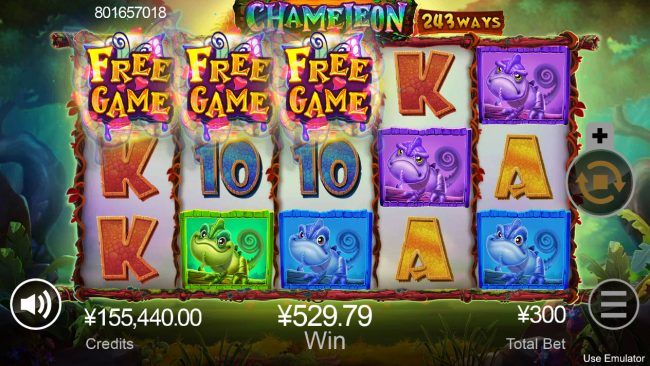 Scatter win triggers the free spins feature