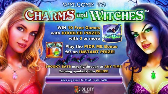 Win 10 free games with doubled prizes with 3 or more bat scatters. Play the Pick Me bonus for an instant prize.