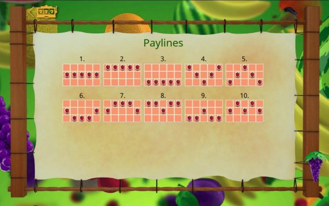 Payline Diagrams 1-10