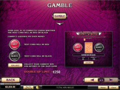 Gamble Feature Games Rules