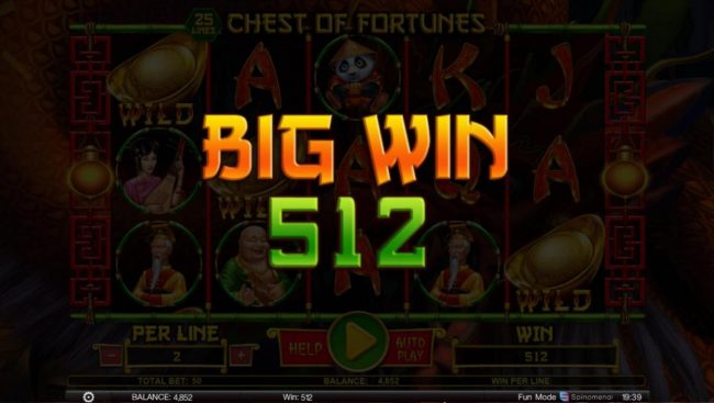 Surprise Wild feature leads to a 512 coin big win