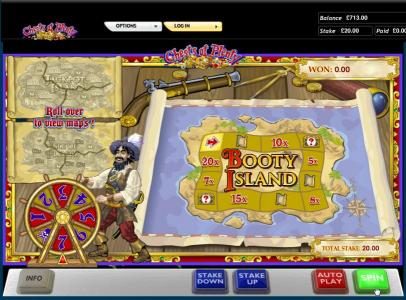 Chests of Plenty slot game booty island