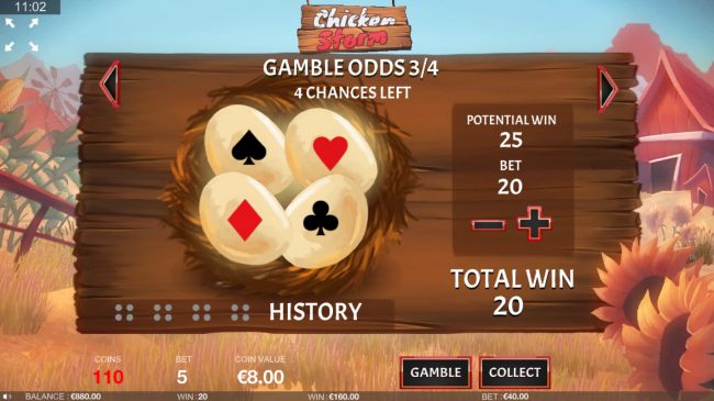 Gamble Feature Game Board