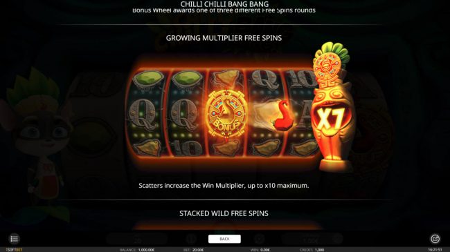 Growing Multiplier Free Spins