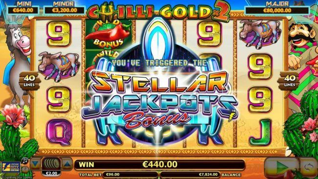 Stellar Jackpots feature triggered - this is a randomly triggered bonus feature.