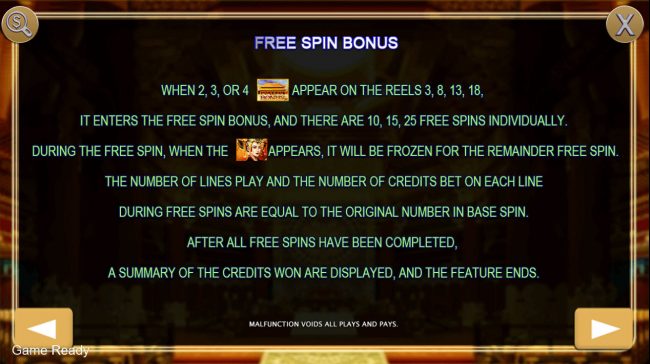 Free Spins Rules