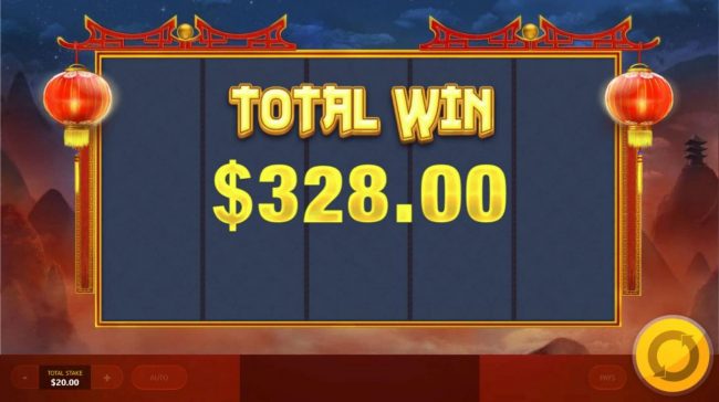 Total Bonus Win 328.00