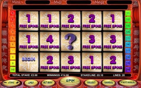 26 free spins awarded