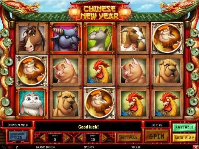 Three monkey scattered symbols triggers the free spins feature.