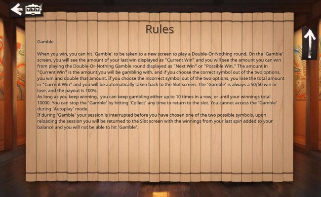 Gamble Feature Rules