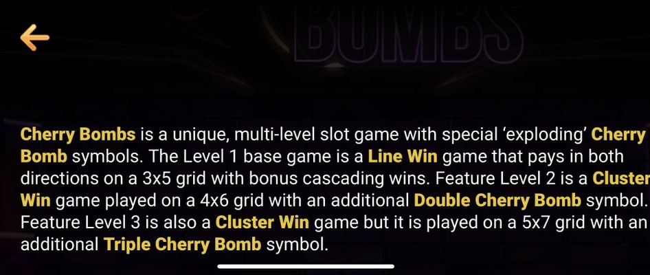 Winning symbol combinations are removed and new symbols drop in place