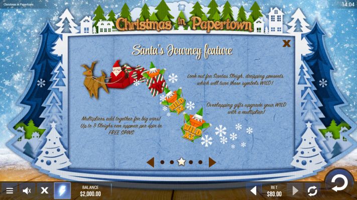 Christmas in Papertown :: Santa's Journey Feature