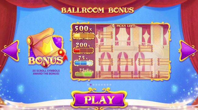 Ballroom Bonus Rules