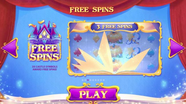3 castle free spins symbols awards free spins!