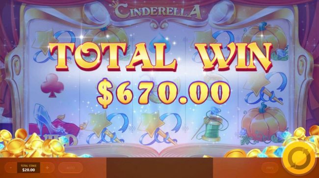 Total free games win 670.00