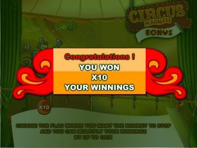 Congratulations! You win x10 your winnings