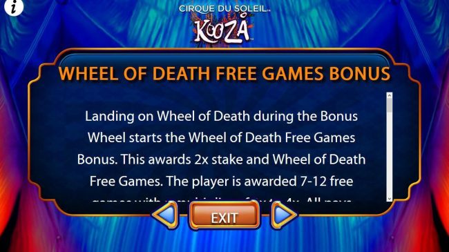 Wheel of Death Free Games Bonus Rules