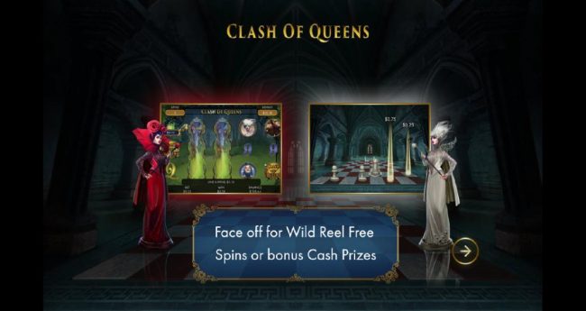 Face off for Wild Reel Free Spins or Bonus Cash Prizes.