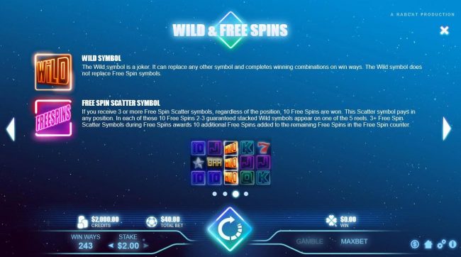 Wild Symbol and Free Spins Rules