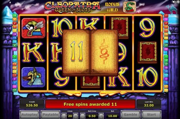 An additional 11 Free Spins awarded