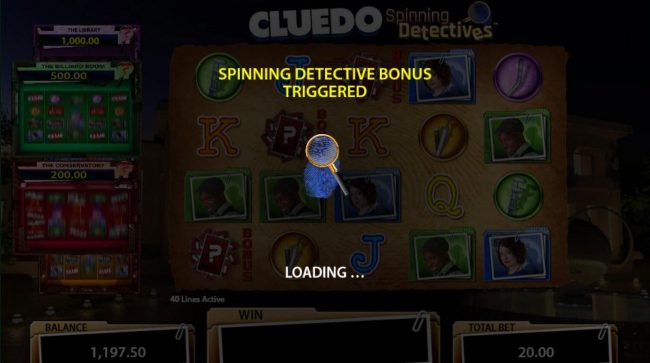 Spinning Detective Bonus Triggered