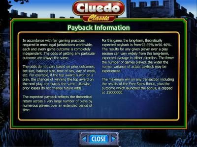 payback information