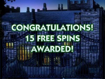 15 free spins awarded