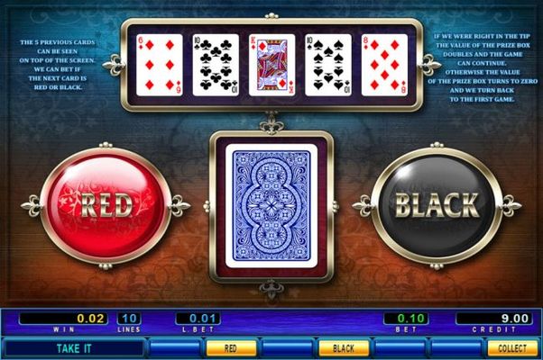 Red or Black Gamble feature