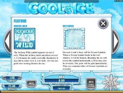 Feature - Iceberg Wikd and Ice Fishing Symbol Game Rules.