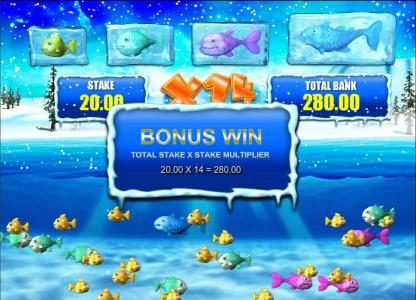 bonus win pays out a $280 jackpot