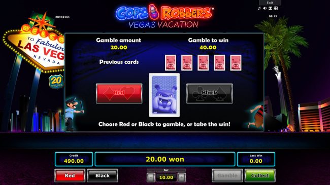 Gamble Feature Game Board