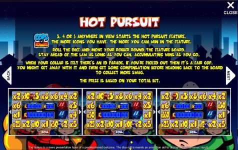 how to play hot pursuit bonus feature
