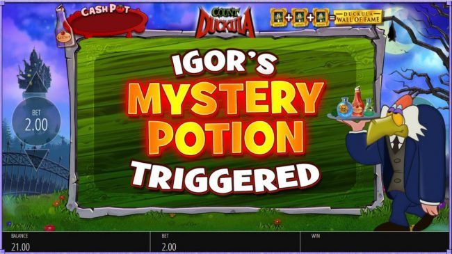Igors Mystery Potion feature triggered.