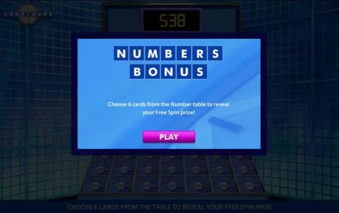 numbers bonus