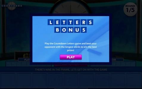 Letters Bonus feature