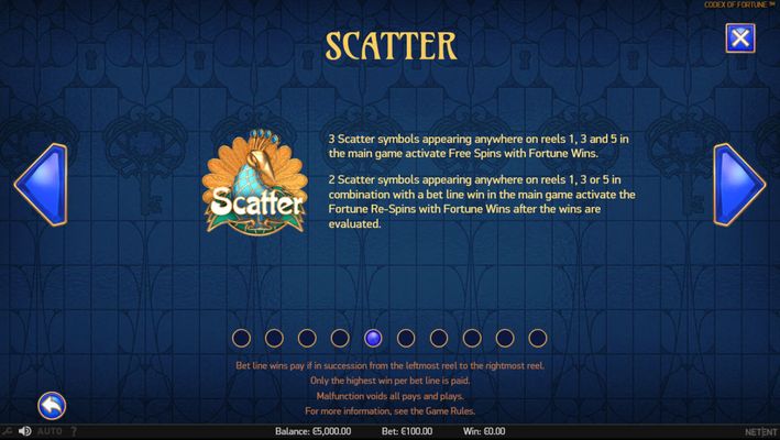 Codex of Fortune :: Scatter Symbol