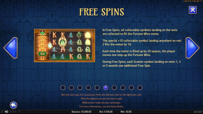 Codex of Fortune :: Free Spins