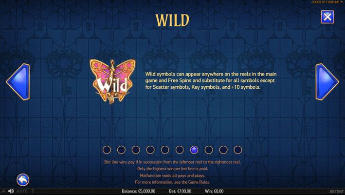 Codex of Fortune :: Wild Symbol