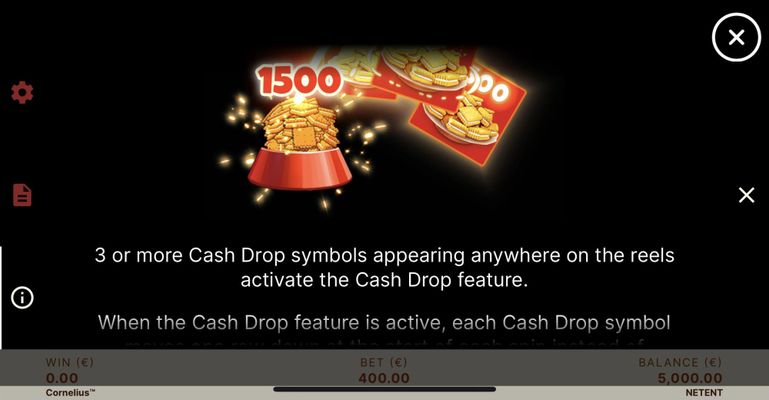 Cash Drop Feature